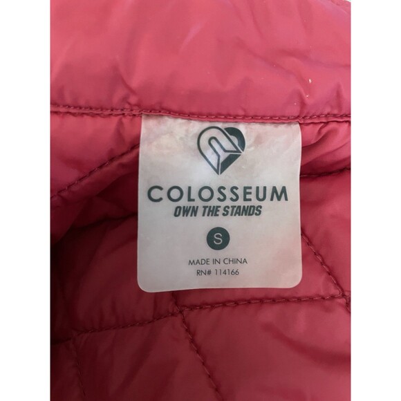 Colosseum Own the Stands Indiana University Red Puffer Vest Hooded Size S - Picture 3 of 6